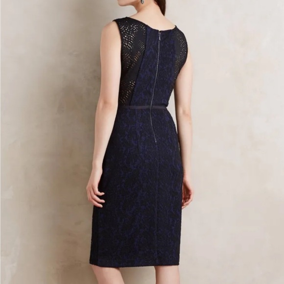 Anthropologie Moulinette Soeurs Larkin Dress, Navy/Black Size 2/Small - Picture 3 of 13